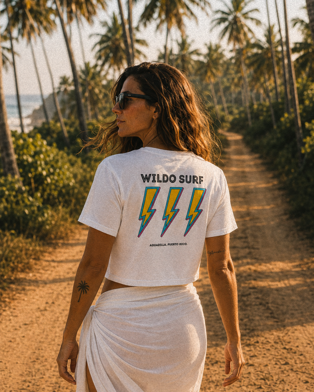 Wildo Surf – Girls Bolt Crop Tee