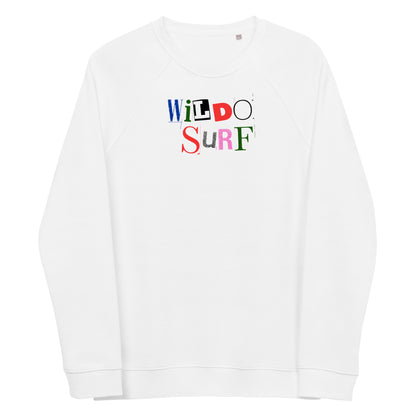 Wildo Surf — Cut & Paste Crewneck white